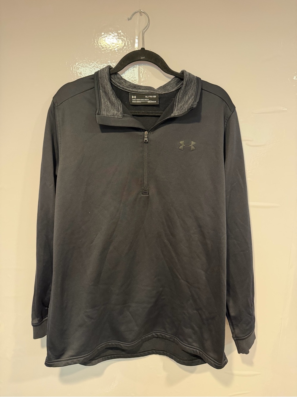 Under Armour Black Quarter-Zip ColdGear Pullover‎